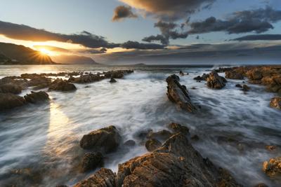 Rocky Coast Sunset