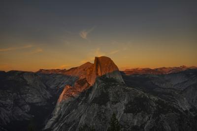 Half Dome at Sunset