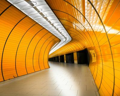 Golden Curved Passage