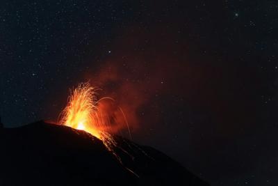 Volcanic Night Eruption
