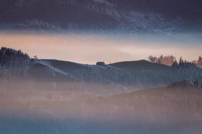 Misty Alpine Hills